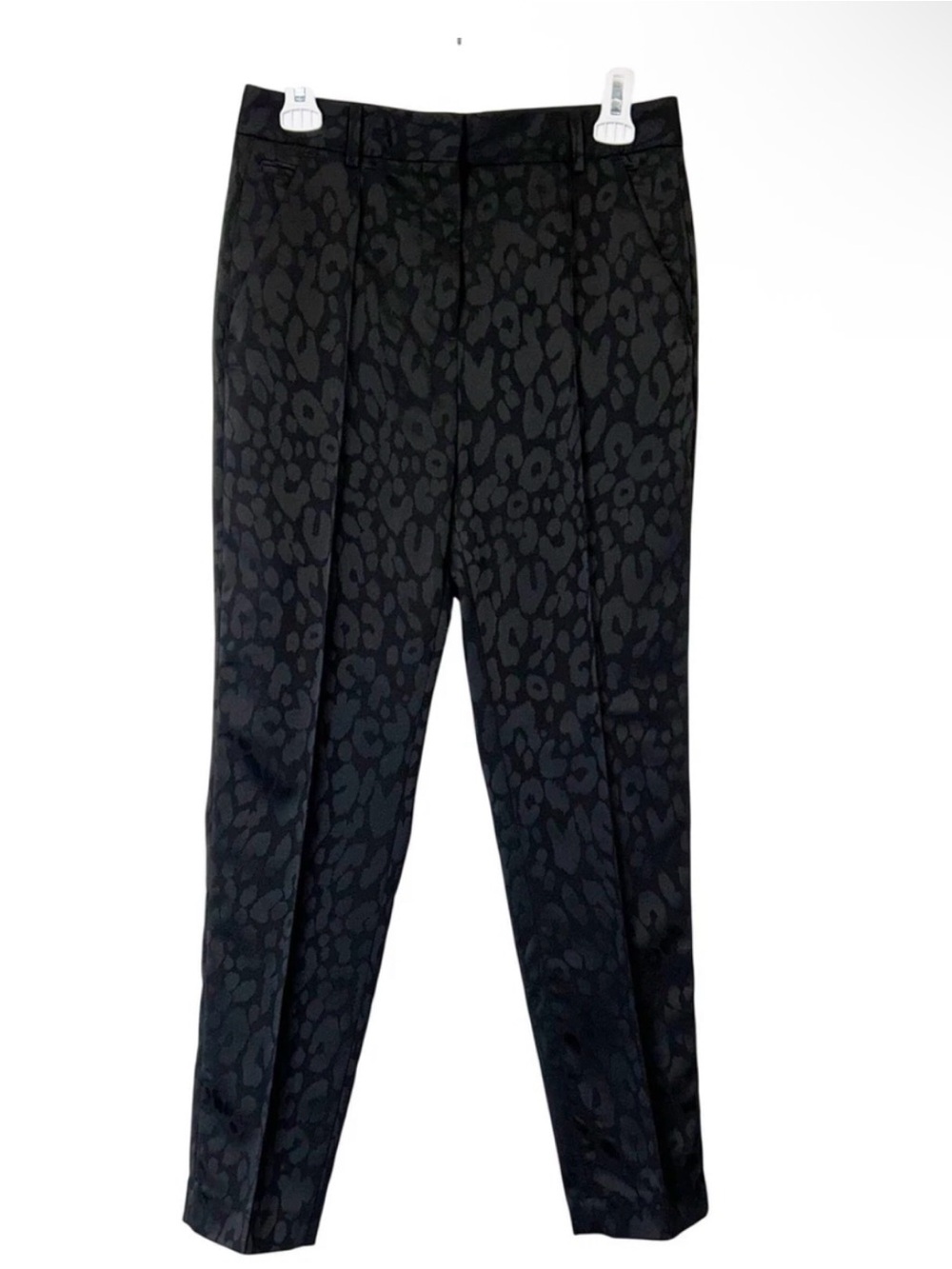 The Kooples Leopard Cuffed dress pants Classic Black